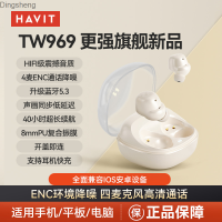 Haivit/hewitt TW969 True Wireless หูฟังบลูทูธในหูกีฬาหูลด4หูฟังพร้อมไมโครโฟนตัดเสียงรบกวน Dingsheng