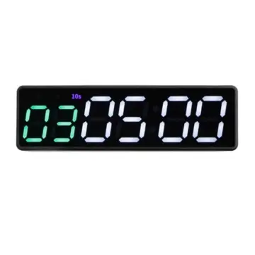 LED Digital Countdown Wall Clock Fitness Timer Stopwatch for Gym (2.3inch  Digital High)