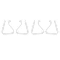 4 Pcs Home Party Clear Plastic 20mm-35mm Desk Table Cloth Clips