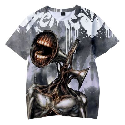 2021 New Siren Head 3D Print T-Shirts For Boys Horror Game Streetwear Fashion Girls T Shirt Funny Children T-shirts top tee