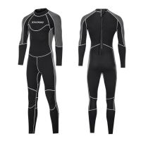 Men Full Wetsuits 3Mm Warm Keeping Diving Suits Waterproof Back Zip Swimming Suit Long Sleeve Water Sports Sunscreen Anti-Fold