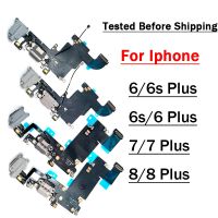 สําหรับ Iphone 6 6S 7 8 Plus เครื่องชาร์จใหม่ชาร์จพอร์ต USB เชื่อมต่อเชื่อมต่อสายดิ้นพร้อมไมโครโฟนและแจ็คหูฟัง