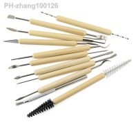 11pieces DIY Art Clay Pottery Tool set Crafts Clay Sculpting Tool kit Pottery amp; Ceramics Wooden Handle Modeling Clay Tools