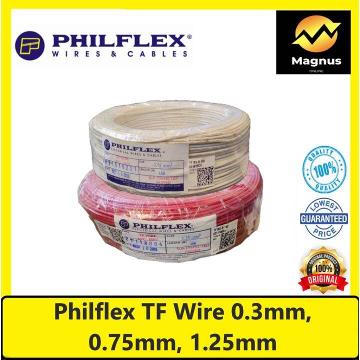 ♪Philflex TF wire 0.75mm #181.25mm #16 per ROLL (150 Meters)♡ | Lazada PH