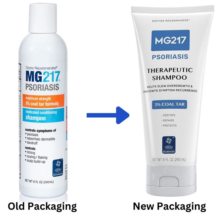  MG217 Champú para la psoriasis con alquitrán de hulla,  tratamiento terapéutico del cuero cabelludo, controla la picazón,  descamación, acumulación de escamas, tratamiento del cuero cabelludo de la  psoriasis, champú y acondicionador