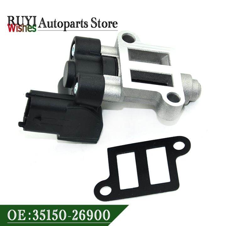 วาล์วควบคุมอากาศว่างใหม่35150-26900-35150-2b000สำหรับ-hyundai-elantra-kia-tucson-spectra-2003-2010-35150-23700-35150-03000