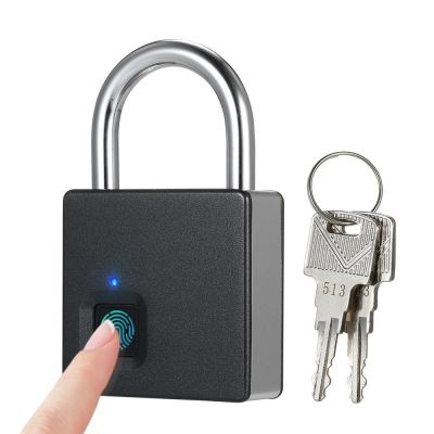 ประตูกุญแจแบบคล้องโรงรถ10ชุดล็อกลายนิ้วมืออัจฉริยะ USB สามารถชาร์จซ้ำได้ IP65ล็อคลายนิ้วมือกันน้ำกันรักษาความปลอดภัย