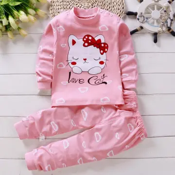Hello Kitty Girls Long Sleeve T-Shirt and Jogger Sweatpant Set for Infant, Toddler, Little and Big Girls - Pink
