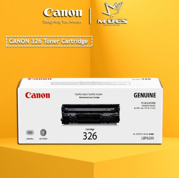 100 Genuine Canon Cart 326 Original Toner Ink Cartridge 2100 Page Yield For Printer 9205