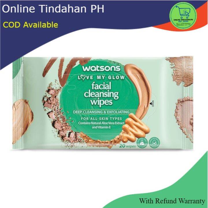 WATSONS Deep Cleansing and Exfoliating Facial Wipes 20s Lazada PH