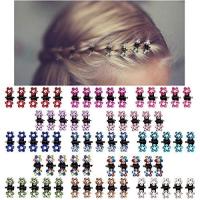 6pcs Kids Girls Crystal Rhinestone Flower Hair Claw Clips Hairpins Accessories