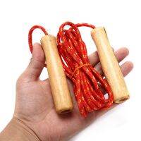 1PC Skipping Rope Practice Jump Wood Grip Handle Kids Fitness Equipment Training