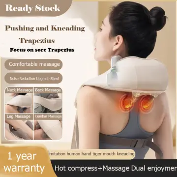 Shoulder And Neck Massager, Clamp Kneading Trapezius Muscle Relax Hot  Compress Neck Massager