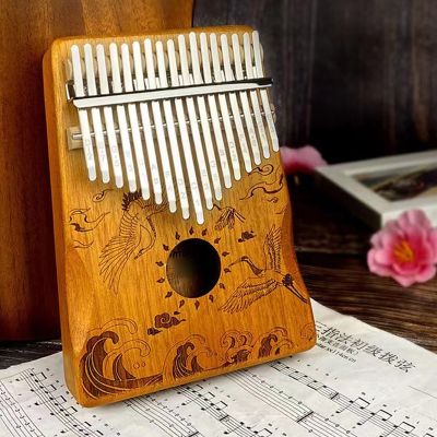 เปียโน Kalimba Thumb 17คีย์เปียโนนิ้วแบบพกพา Mbira Sanza พร้อมเครื่องดนตรีของขวัญค้อนจูนสำหรับเด็กมือใหม่