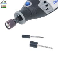 10ชิ้นหัวขัดทรายสำหรับอุปกรณ์เสริม Dremel 6.3 9.5 12.7มม. เหล็กแกนแบบยาง3มม. ก้านก้านสำหรับเครื่องมือขัดด้วยกระดาษทรายบดโรตารี่ขัด