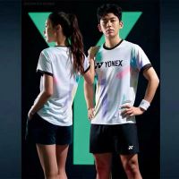 เสื้อแบดมินตัน Yonex เสื้อดีไซน์ใหม่แห้งเร็วระบายอากาศเสื้อกีฬา