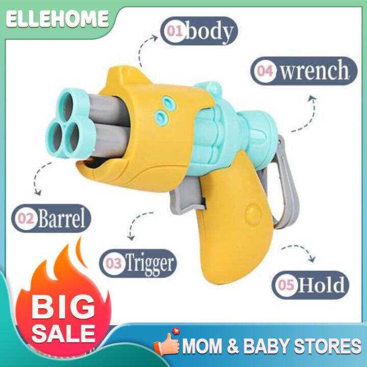 Children Soft Bullet Toy Gun Continuous Shooting Revolver Gun Kid