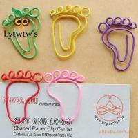 12 PiecesLytwtws Foot Shape Paper Clips Creative Interesting Bookmark Clip Memo Clip Shaped Paper Clips For Office School Home