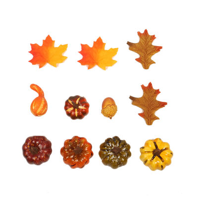 Simulation Pumpkin Maple Leaves Halloween Home Decoration Accessories