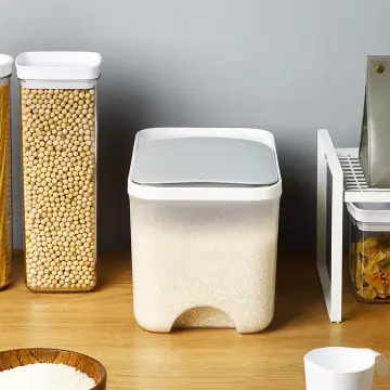 Rice Bucket Kitchen Food Storage Box 5KG Sealed Jar Cereals Bucket