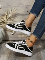 Summer Women Canvas Shoes 2023 Casual Platform Student Flat Shoes Lace-up Lightweight Breathable Walking Ladies Female Shoes