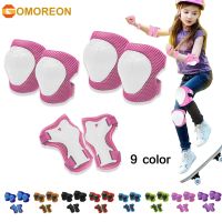 【hot】！ GOMOREON 6Pcs/Set Kids Knee Elbow Wrist Guards Set for Biking Riding Cycling Scooter Skateboard