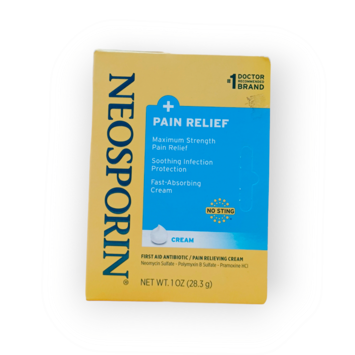 (USA) Neosporin First Aid Antibiotic & Pain Relieving Cream. 28.3 grams