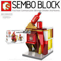 บล็อกตัวต่อร้านค้า SEMBO BLOCK SD6038 จำนวน 112 ชิ้น