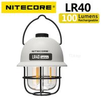 NITECORE LR40 100 lumen three light source retro atmosphere camping lamp supports USB direct charging.