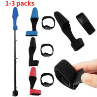 1-3sets เบ็ดตกปลา Tie Holder สายรัดเข็มขัดยืดหยุ่น Lure Fishing Rod Holder Belt Strap Tip Guard Protector Angler Accessories Kit-Fenpier