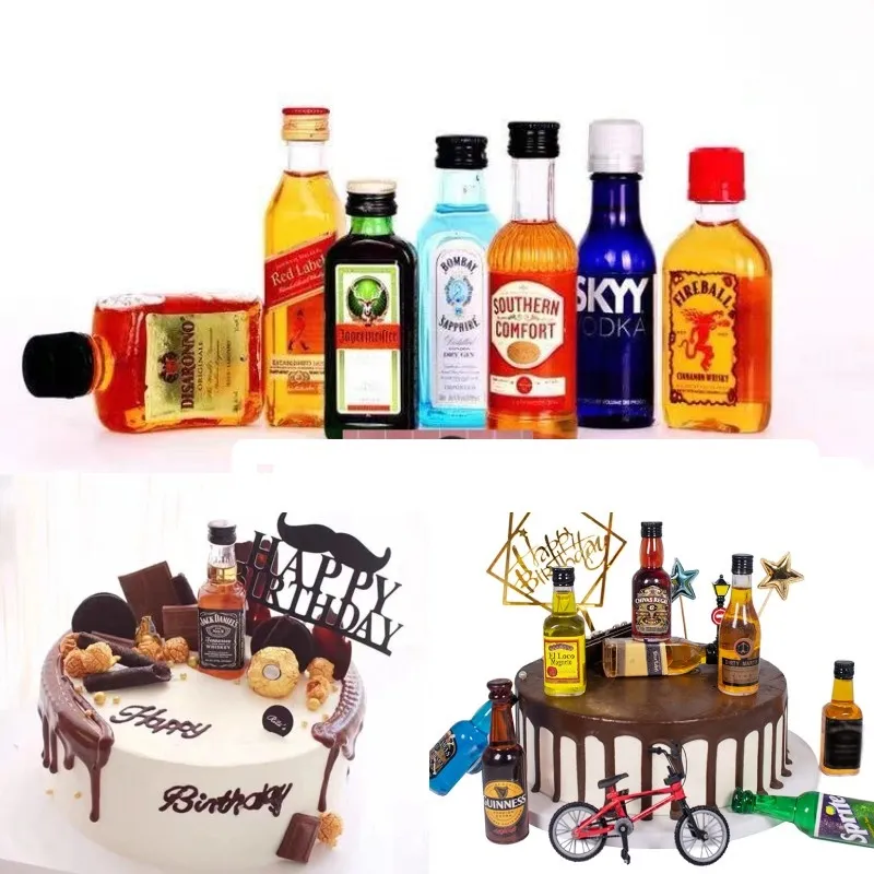 Cake Topper Mini Liquor Alcohol Decoration | Shopee Philippines