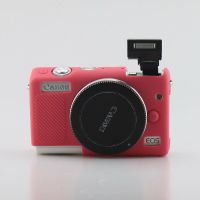 เคสกล้อง CAMERA CASE SILICONE CANON M100 ROSE (2041)