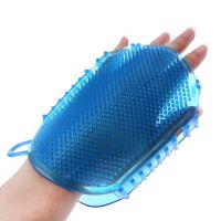 1Pcs Random color Soft Silicone Massage Scrub Gloves For Peeling Body Bath Brush Exfoliating Gloves Footbrush Body Brush