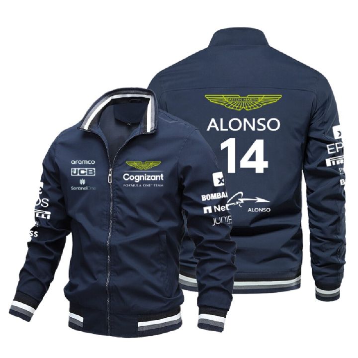 F1 Formula One Racing Jacket Aston Martin Fan Supporter 14 Tops Outdoor ...