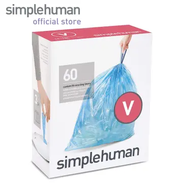 simplehuman Code Q Custom Fit Liners, 3 Refill Packs - 60 Count