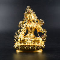 Hot Sales ทิเบตพระพุทธรูปทองคำตกแต่งรูปปั้น Guanyin Innations สีเขียว Tara Deity Home Feng Shui พระพุทธรูปเจ้าแม่กวนอิม