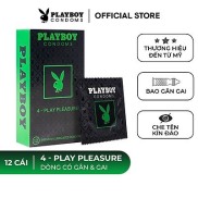 Chia sẻ 0 Bao Cao Su PLAYBOY gân gai- Play Pleasure hộp 12 cái gân gai