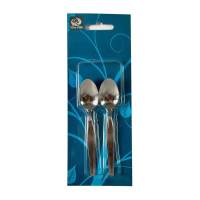 ทวินฟิช ช้อนชาลายขอบตั้ง หนา 1.5 มม. แพ็ค 6 คัน : Twin Fish Tea Spoon 1.5 Mm x 6 Pcs