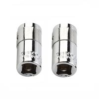 2Pcs 1/4 Square Drive ถึง1/4 Hex Socket Bits Converter ไขควง Bit Adapter