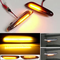 20222x ลำดับกระพริบ LED เลี้ยวไฟสัญญาณด้านข้างสำหรับ BMWX3 E83 X1 E84 X5 X53 E60 E61 E46 E81 E82 E90 E92 E87 E88 E91