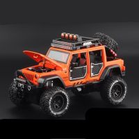 รถจี๊ป1:24รถกระบะ Wrangler Rubicon โมเดล Diecasts ของเล่นโลหะรถออฟโรดของเล่นเด็กสะสมโมเดลรถ