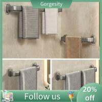 GORGESITY 26/46cm บ้านในบ้าน ติดผนังแบบติดผนัง ห้องน้ำในห้องน้ำ ที่ยึดรองเท้าแตะ ชั้นเก็บของชั้น บาร์ห้องน้ำบาร์ ที่ใส่เสื้อผ้า ราวแขวนผ้าเช็ดตัว