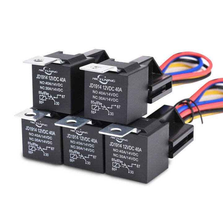 Waterproof Car Relay 12 V24 V and Harness Heavy Duty 5Pin SPDT