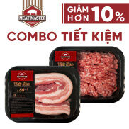 Combo Heo tiếp kiệm Thịt xay - Ba rọi Meat Master  400 G  - Giao nhanh