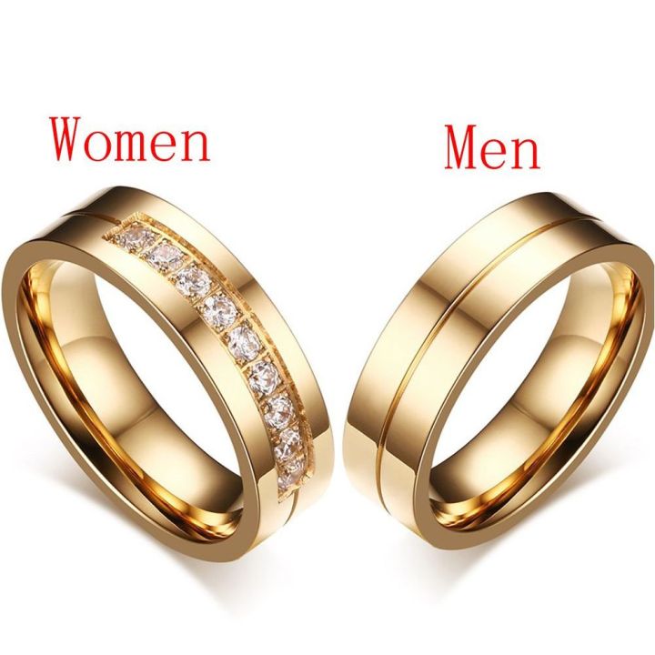 Gold plated couple on sale rings