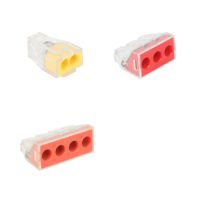 1ชิ้นวัสดุฉนวน2พอร์ต3พอร์ต4พอร์ต Quick Hard Wired Connector Parallel Wire Connection Terminal