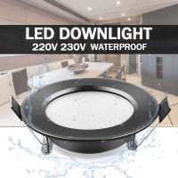 GIDEALEDดาวน์ไลท์LED 220V 230Vโคมไฟเพดานกันน้ำ3W 5w7w 9Wอลูมิเนียมโคมดาวน์ไลท์LEDกลมแผงสปอตไลท์แสงในร่ม