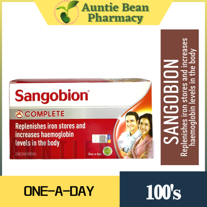 Sangobion Complete 100 capsules (25 strip X 4 cap) (exp08/2025) Lazada