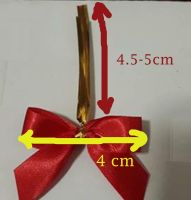 โบว์พันก้าน 4cm ใช้สะดวก ผูก มัดถุงแก้ว ถุงผ้า