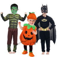 Childrens Halloween Cute Pumpkin Baby Clothing Cosplay Black Bat Man Costumes the Halloween Costume Giant Masquerade Cloth